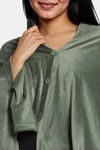Zivame Velour Sleep Shrug - Bronze Green — thumbnail 5